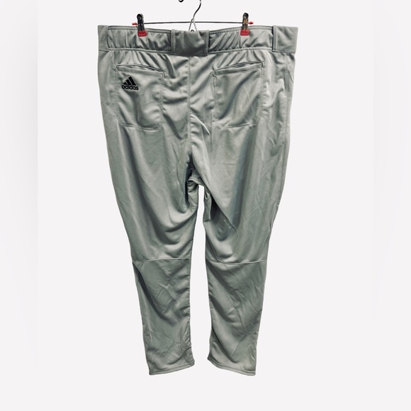 Adidas Men's Diamond King Elite Open Hem Baseball Pants Gray Size 2XL - Picture 8 of 12